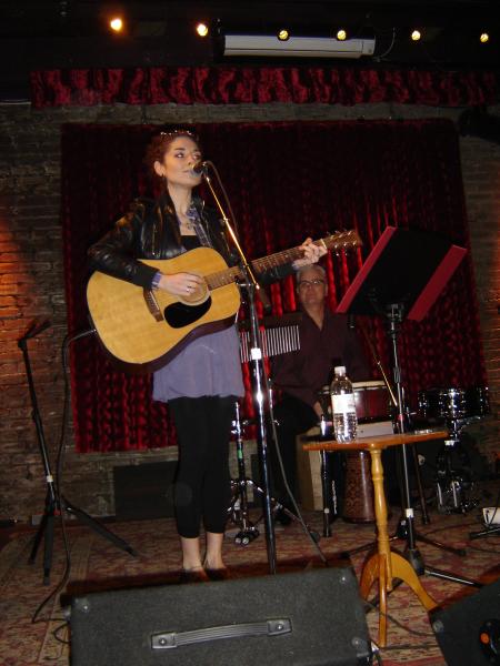 Alyse Paquette at Duncan Garage Showroom feb 21 2010