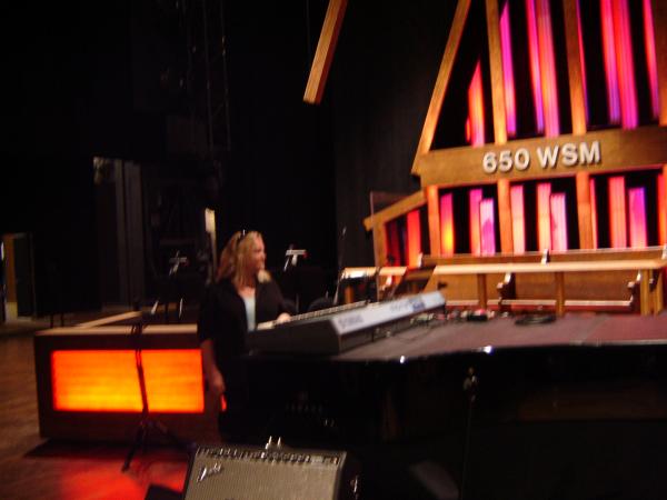 on the stage at the Grand Old Oprey with the Grand!